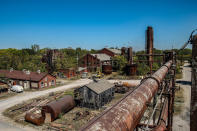 <p>“A lot of the buildings still have pieces of machinery inside them; it’s amazing to see how much is still intact almost 100 years later.” (Photo: Abandoned Southeast/Caters News) </p>