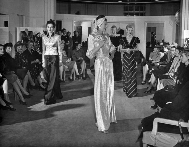 French designer Jean-Louis Scherrer shows his 1979 spring-summer News  Photo - Getty Images