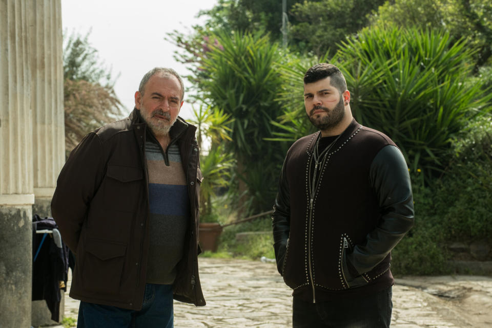 Salvatore Esposito as Genny Savastano, right and Gianni Parisi as Don Gerlando Levante (left) in the HBO Max series “Gomorrah.” - Credit: HBO Max