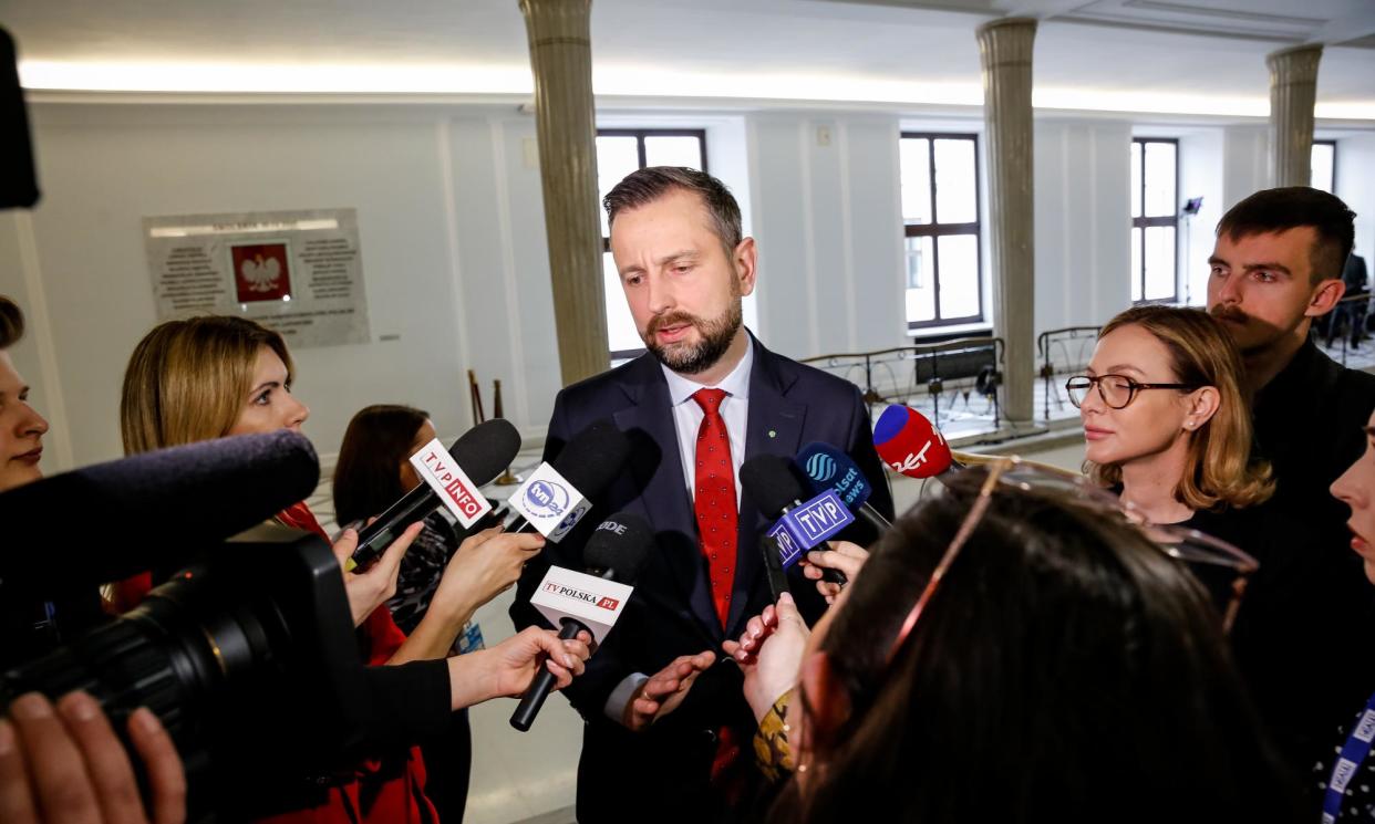 <span>Poland’s Władysław Kosiniak-Kamysz said his country could ‘help the Ukrainian side’ by ensuring those who are subject to military service return.</span><span>Photograph: Dominika Zarzycka/Sopa Images/Rex Shutterstock</span>