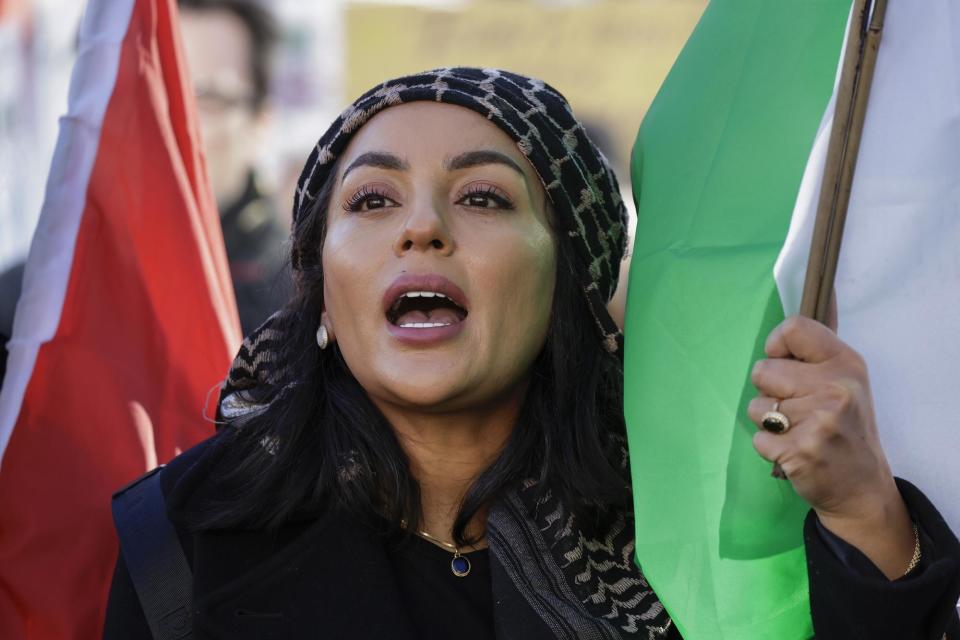 Protesters in Edinburgh and across the UK called for a ceasefire in the war in Gaza, on the same day people gather to remember those who have died in military conflicts since World War One. The UK government has branded the planned November 11 marches as 