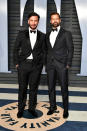 <p>Best coordinated couple of the night goes to Ricky Martin and his husband, artist Jwan Yosef. (Photo: Dia Dipasupil/Getty Images) </p>