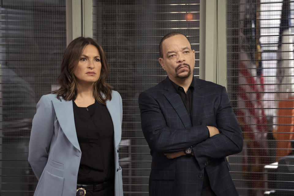 Mariska Hargitay and Ice-T in an episode of "Law &amp; Order: Special Victims Unit." (Photo: NBC via Getty Images)