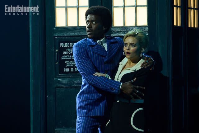 <p>Natalie Seery/Bad Wolf/BBC Studios</p> Ncuti Gatwa and Millie Gibson on 'Doctor Who'