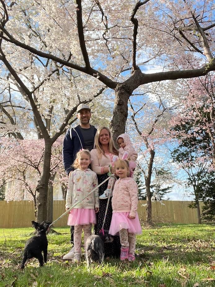 Jenny and Chris Blakemore and their three daughters travel to the Tidal Basin every year to see the cherry blossoms bloom.