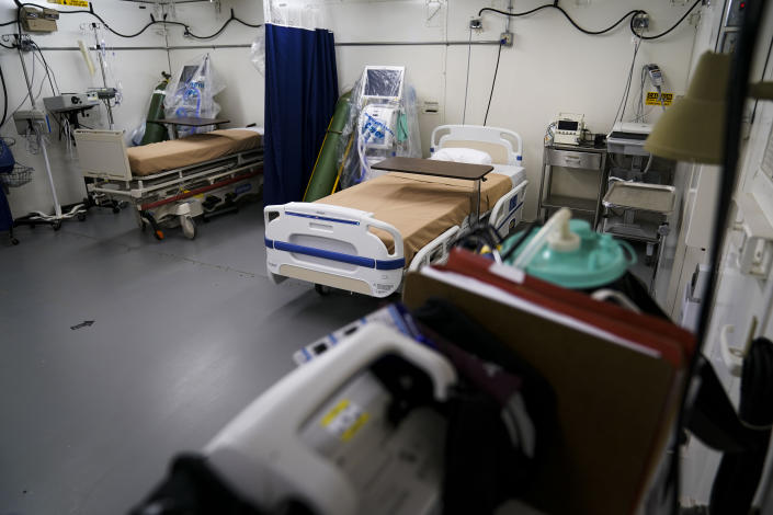 A recovery room at a clinic in the Camp 5 detention center at Guantanamo Bay, Cuba, April 17, 2019.  (Doug Mills/The New York Times)