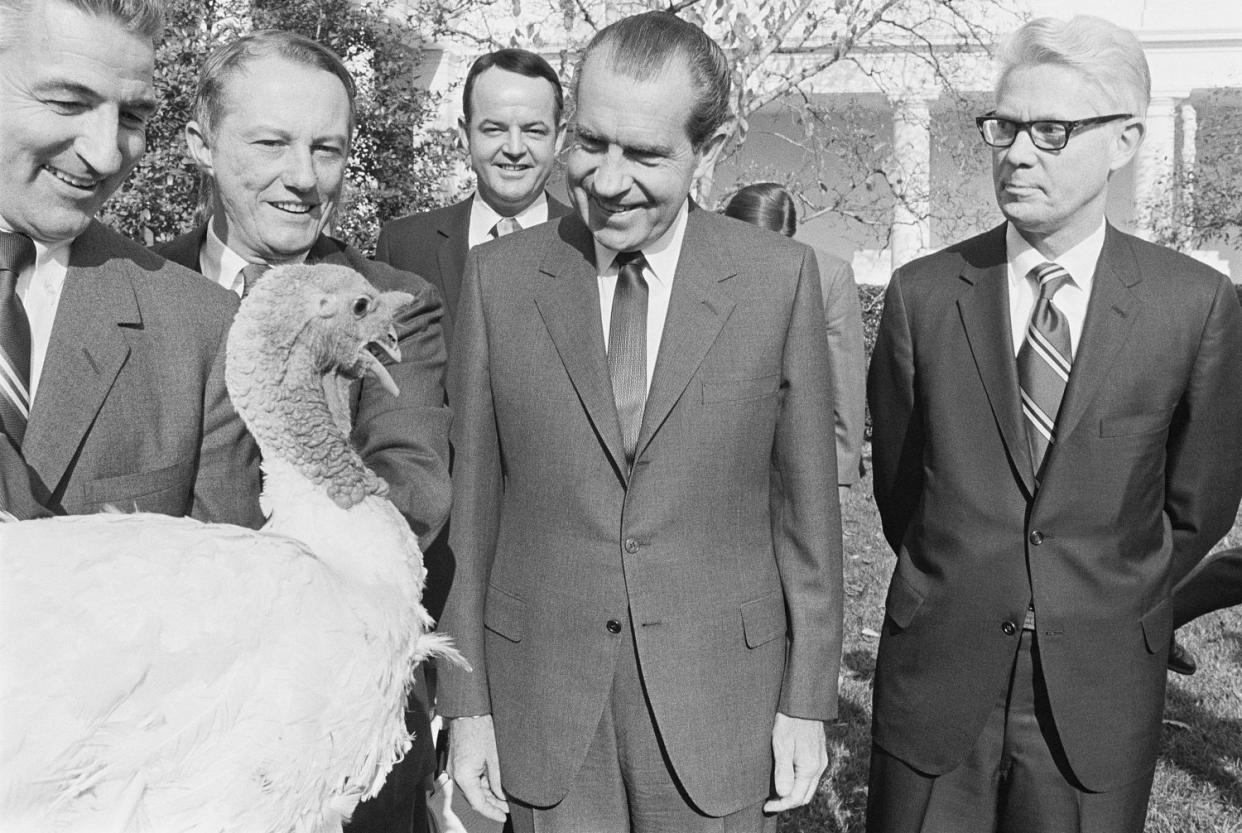 President Nixon Giving Annual Pardon to Thanksgiving Turkey (Wally McNamee / Corbis via Getty Images)