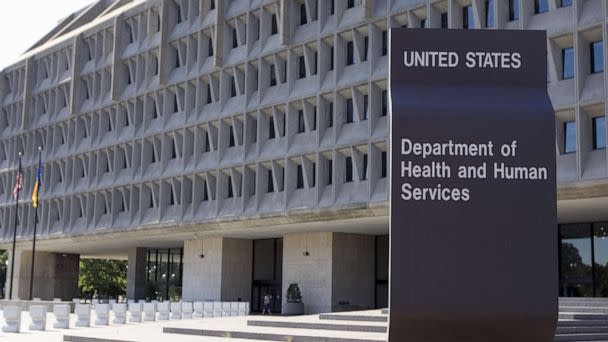 PHOTO: In this July 21, 2007, file photo, the U.S. Department of Health and Human Services building is shown in Washington, D.C. (Saul Loeb/AFP via Getty Images,)