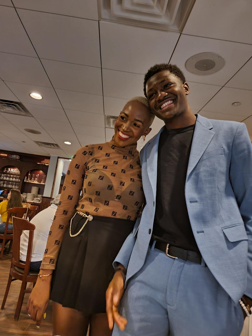 Moussa Fofana and his mother Hawa on his 18th Birthday, weeks before he was shot on June 6, 2021.