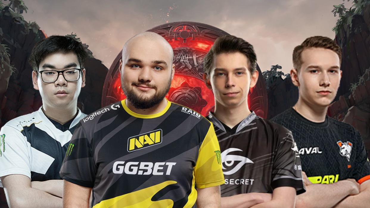 Teams from Western and Eastern Europe dominated the first day of the Group Stage in The International 11's Last Chance Qualifier. Pictured: Team Liquid miCKe, Natus Vincere no[o]ne, Team Secret Nisha, Virtus.pro gpk. (Photos: Team Liquid, Natus Vincere, Team Secret, Virtus.pro)