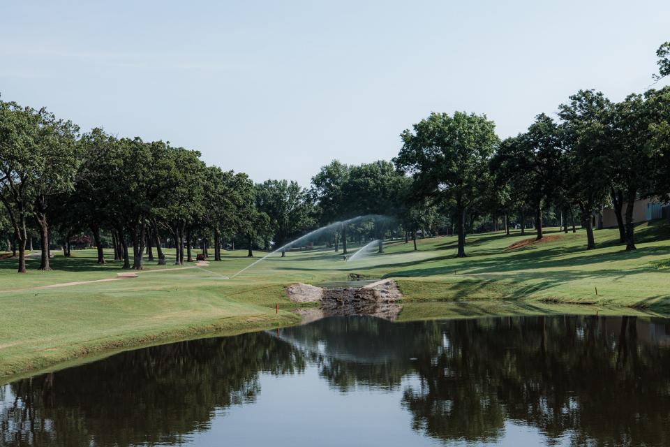 A pond at Hillcrest Country Club