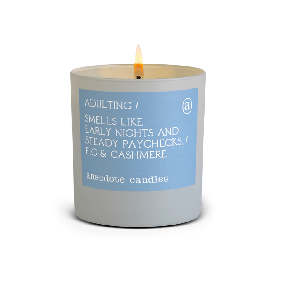 <p><a href="https://go.redirectingat.com?id=74968X1596630&url=https%3A%2F%2Fanecdotecandles.com%2Fproducts%2Fadulting-1&sref=https%3A%2F%2Fwww.bestproducts.com%2Fhome%2Fg121%2Fbest-gifts-for-friends%2F" rel="nofollow noopener" target="_blank" data-ylk="slk:Shop Now;elm:context_link;itc:0;sec:content-canvas" class="link ">Shop Now</a></p><p>Adulting Candle</p><p>anecdotecandles.com</p><p>$34.00</p>