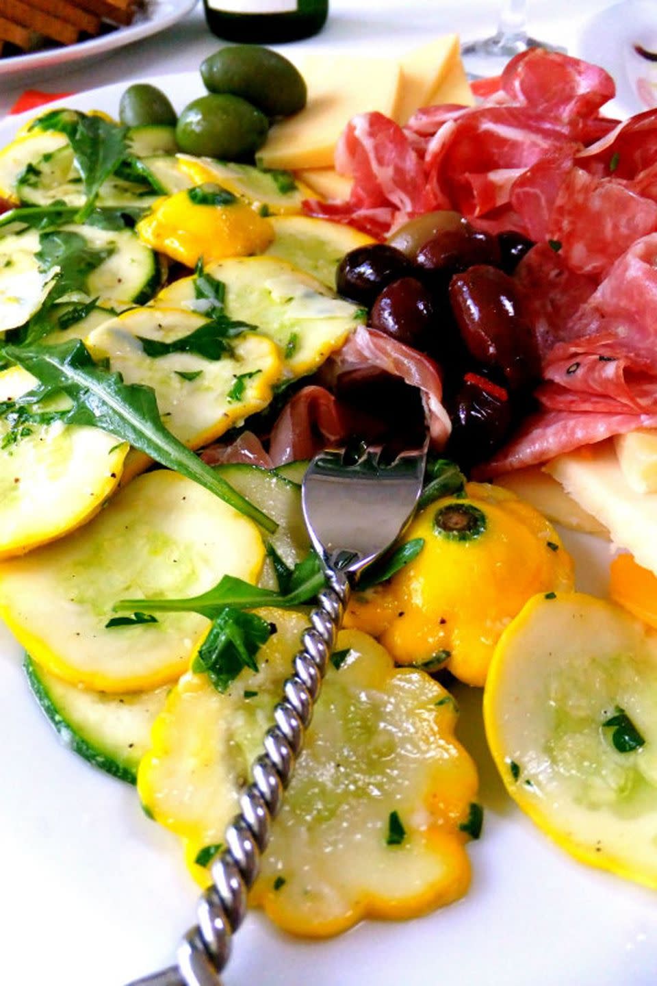 Patty Pan Squash Carpaccio