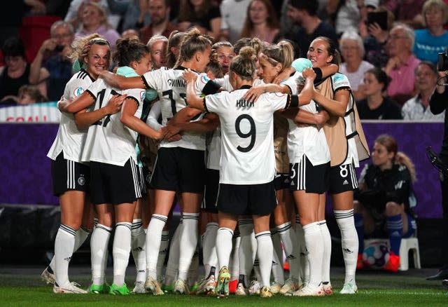 Germany players celebrate