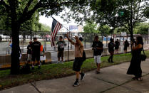 <p>Supporters of Sen. Bernie Sanders march around Franklin Delano Roosevelt Park in Philadelphia, Tuesday, July 26, 2016, during the second day of the Democratic National Convention. (Photo: Matt Slocum/AP)</p>