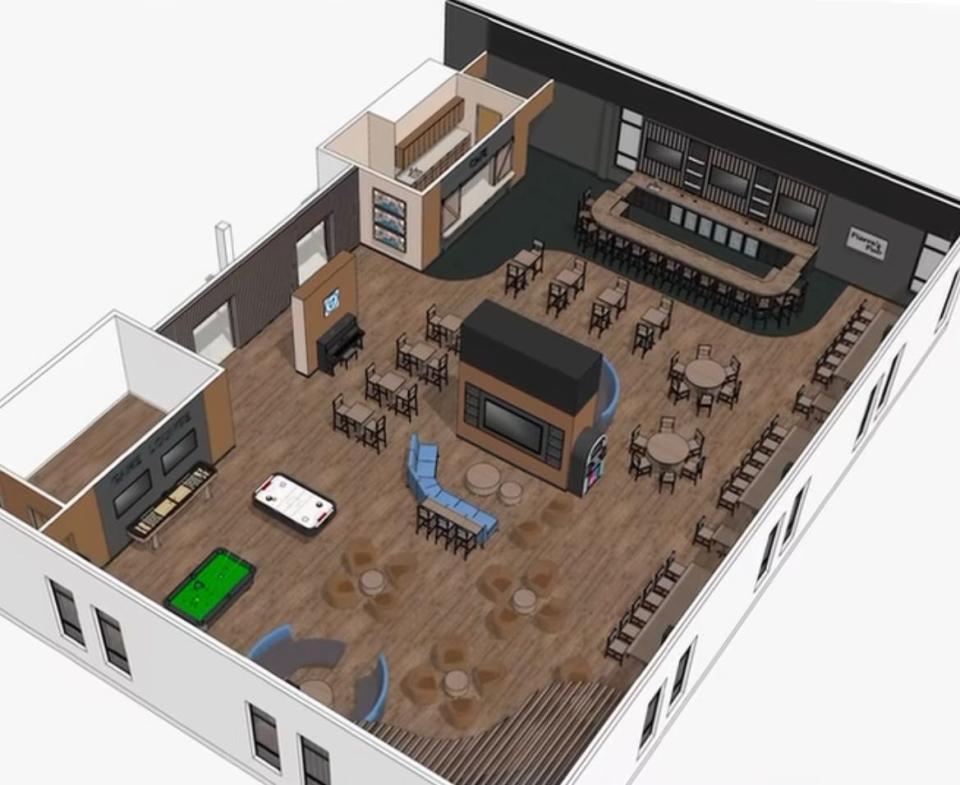 Proposed plans for new pub at Assumption University.