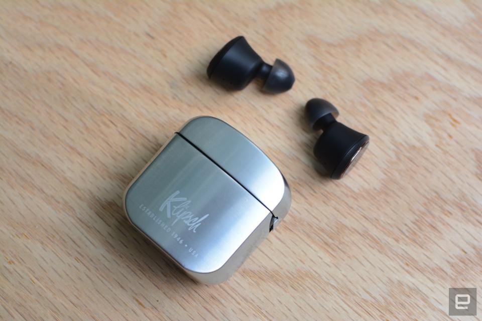 Klipsch's first true wireless earbuds sound great, but the overall experience is mired by frustrating controls and a lack of comfort.