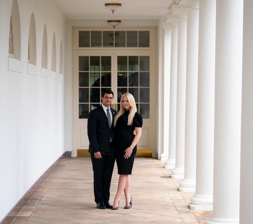 Tiffany Trump announced her engagement to Michael Boulos on her father Donald Trump's final day in office. Photo: Instagram/tiffanytrump.