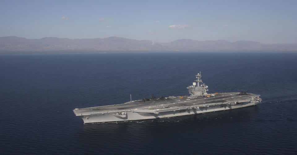 US Navy Seals dropped Osama bin Laden's body from the USS Carl Vinson into the Arabian Sea.