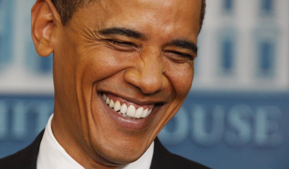 FILE - In this June 23, 2009, file photo, President Barack Obama smiles as he listens to a question during a news conference at the White House in Washington. (AP Photo/Ron Edmonds, File)