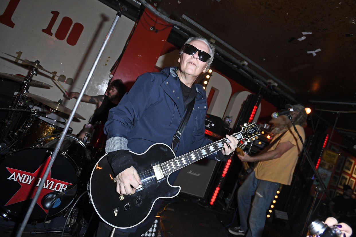 Photo by: zz/KGC-138/STAR MAX/IPx 2019 11/27/19 EXCLUSIVE Andy Taylor performing in concert on November 27, 2019 at the 100 Club in London, England, UK.