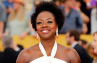 FILE PHOTO: Actress Viola Davis from the ABC series "How to Get Away with Murder" while arriving at the 21st annual Screen Actors Guild Awards in Los Angeles, California January 25, 2015. REUTERS/Mike Blake/File Photo