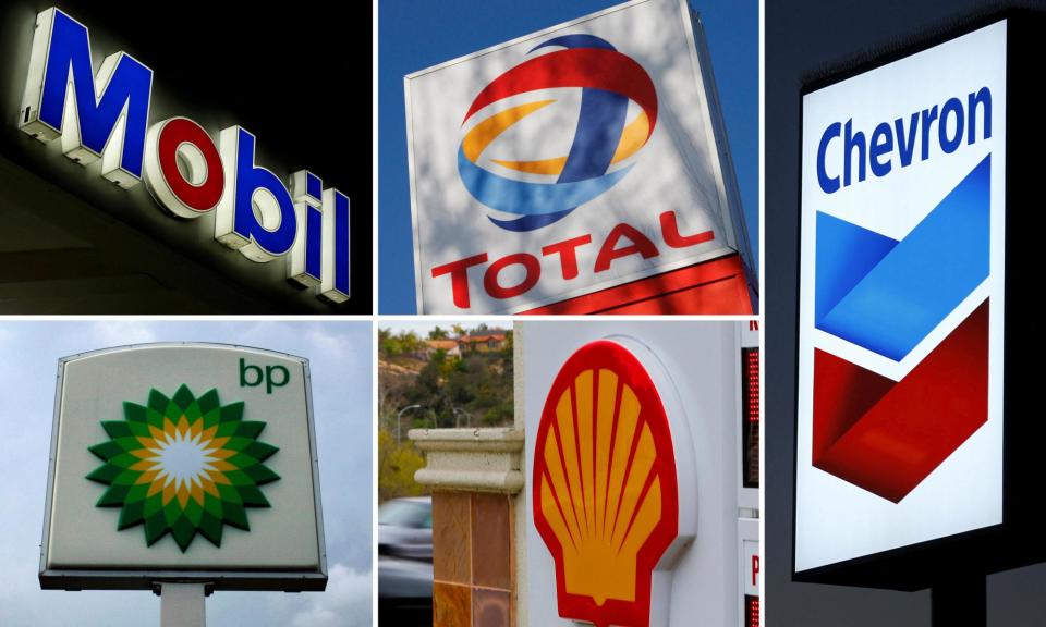 <span>In 2022, the big oil companies enriched shareholders with dividend payments and share buy-backs worth $104bn, according to the IEEFA.</span><span>Photograph: Jim Tanner/Reuters</span>