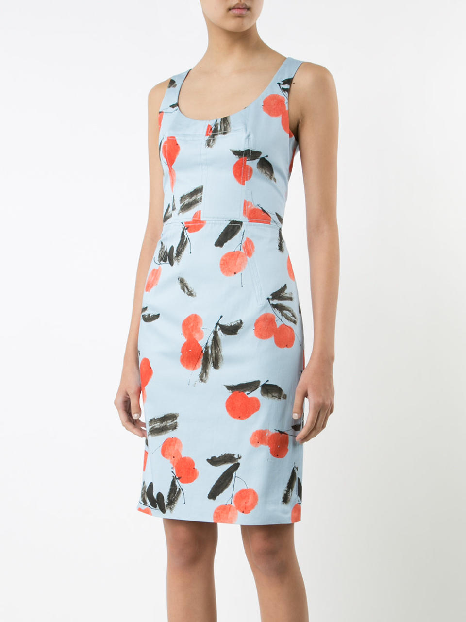 Carolina Herrera Cherry Print Dress