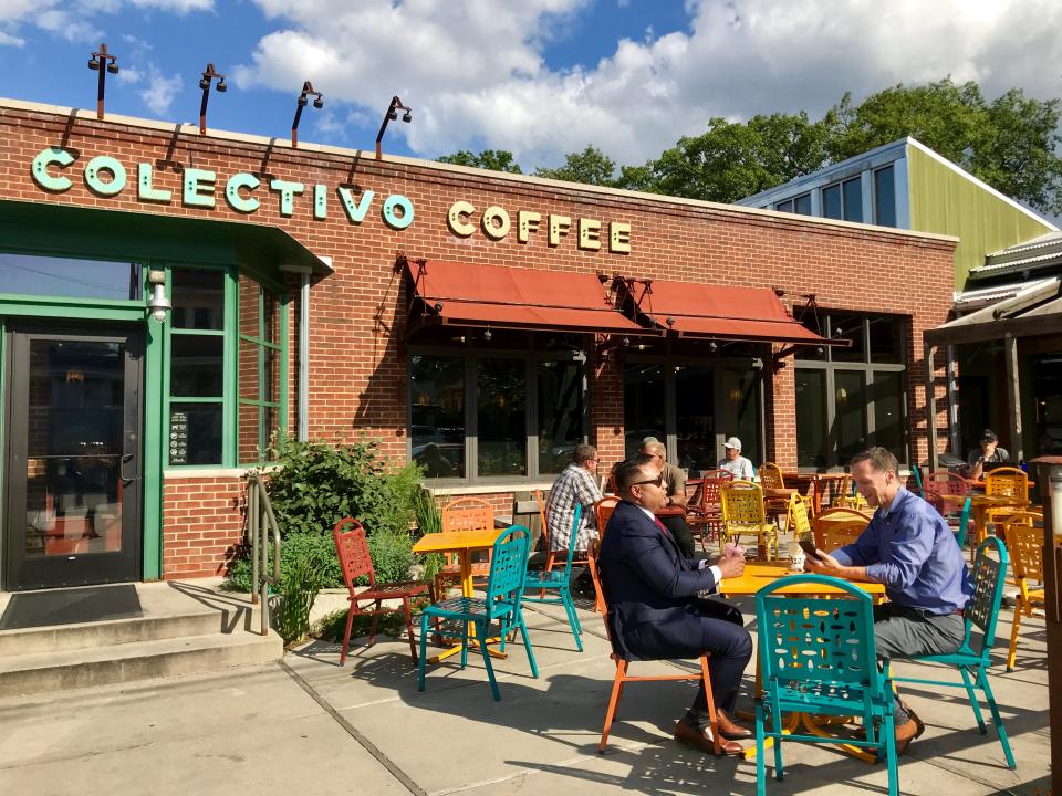 The Colectivo Coffee at 6745 W. Wells St. in Wauwatosa has ample outdoor seating.