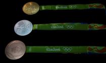 The Rio 2016 Olympic medals are pictured at the Casa da Moeda do Brasil (Brazilian Mint) in Rio de Janeiro, Brazil, June 28, 2016. REUTERS/Sergio Moraes