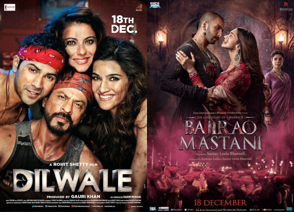 Bajirao Mastani Vs Dilwale : Ranveer Singh and Deepika Padukone clashed with the might of Shah Rukh Khan and Kajol. Going by the box office numbers, Ranveer-Deepika won the battle hands down. 