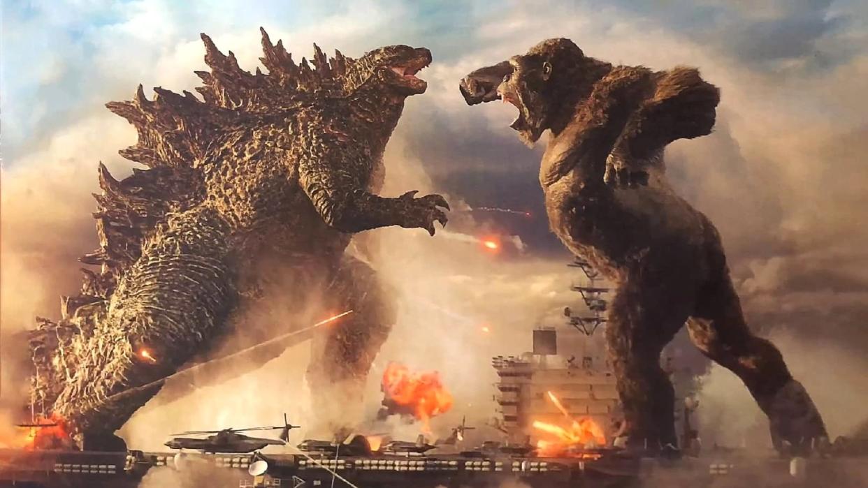  Godzilla fights Kong in Godzilla vs. Kong. 