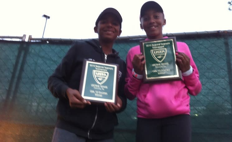 Hurricane and Tornado Black, from left to right, may be the next big thing in women's tennis — HurricaneTyraBlack.com