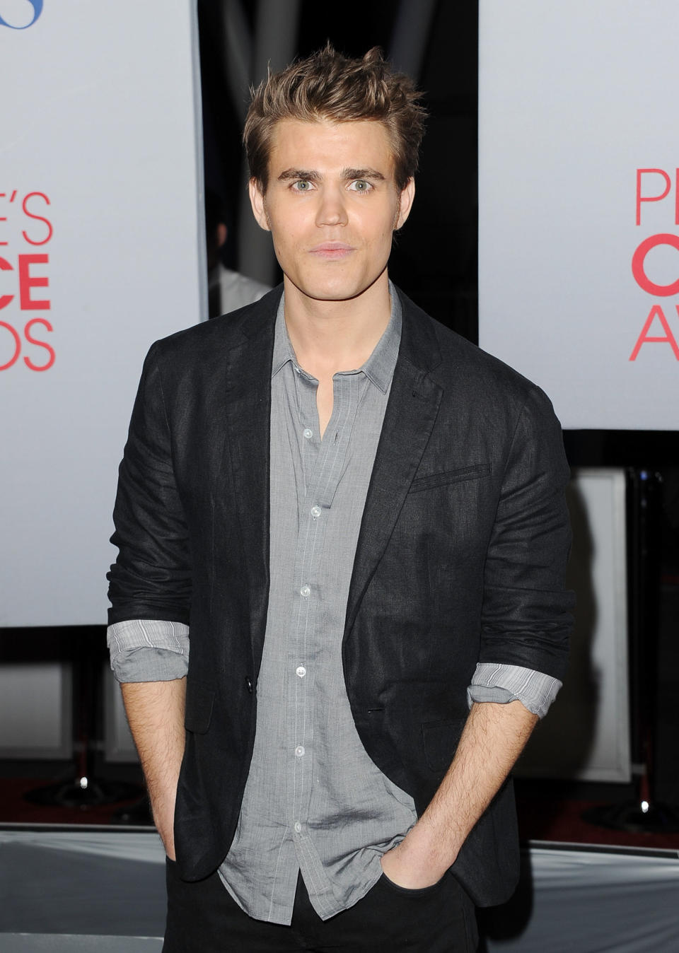 LOS ANGELES, CA - JANUARY 11: Actor Paul Wesley arrives at the 2012 People's Choice Awards held at Nokia Theatre L.A. Live on January 11, 2012 in Los Angeles, California. (Photo by Jason Merritt/Getty Images)