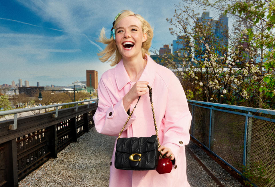 Elle Fanning in a shot from Coach's 'Unlock Your Courage' campaign.