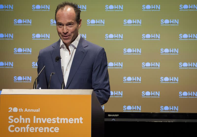 FILE PHOTO: Barry Rosenstein, founder and managing Partner of JANA Partners LLC., speaks during the Sohn Investment Conference in New York