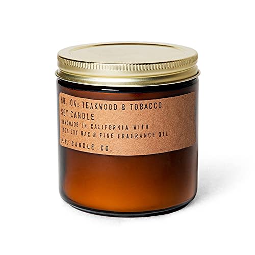 P.F. Candle Co. Teakwood and Tobacco Soy Candle (CB2 / CB2)