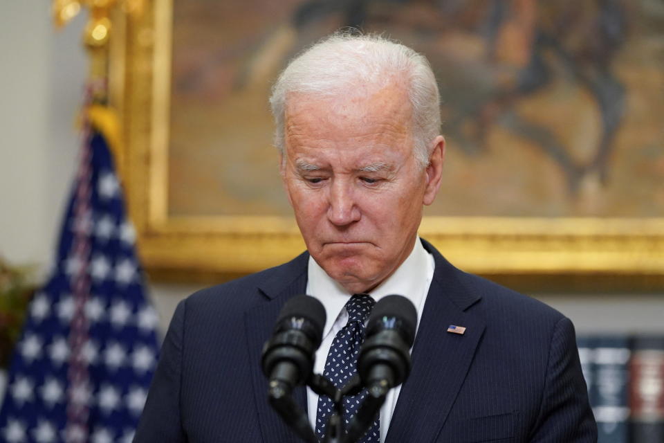 President Biden at the White House on Friday