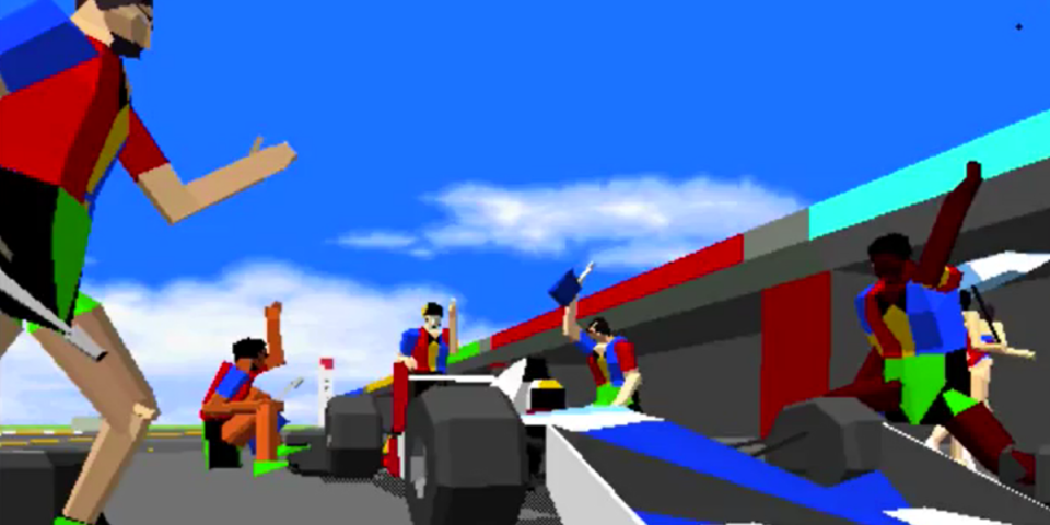 Virtua Racing pit crew