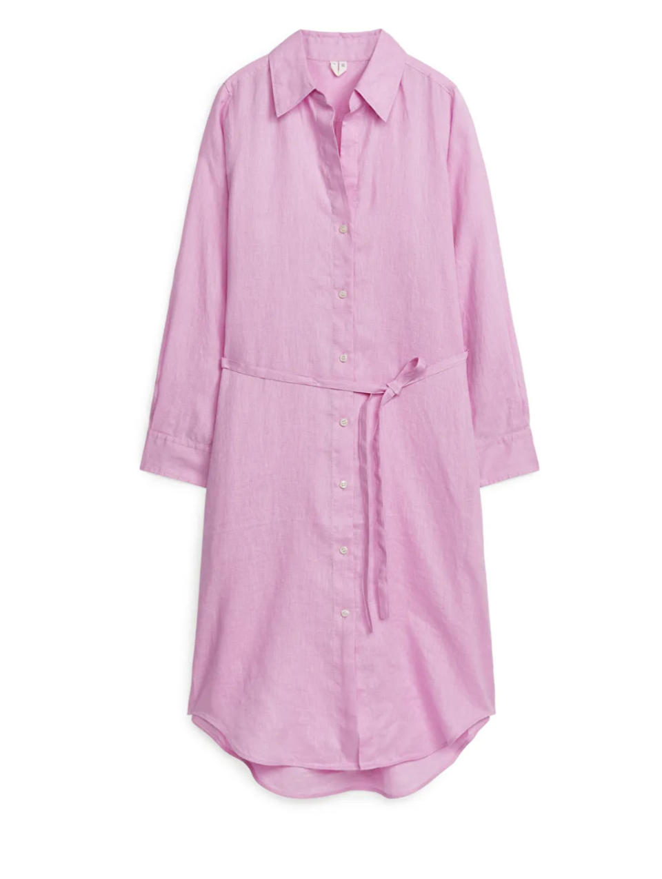 Robe chemise en lin pastel Arket