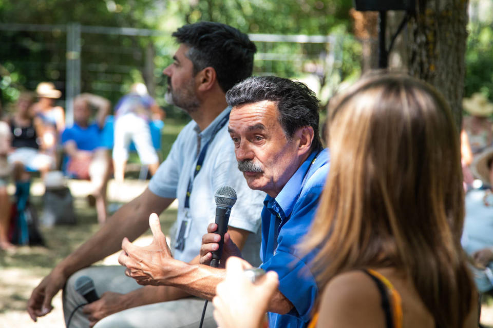 Edwy Plenel, journaliste et fondateur de « Mediapart », en 2022, au Festival international de journalisme de Couthures-en-Garonne (Lot-et-Garonne).