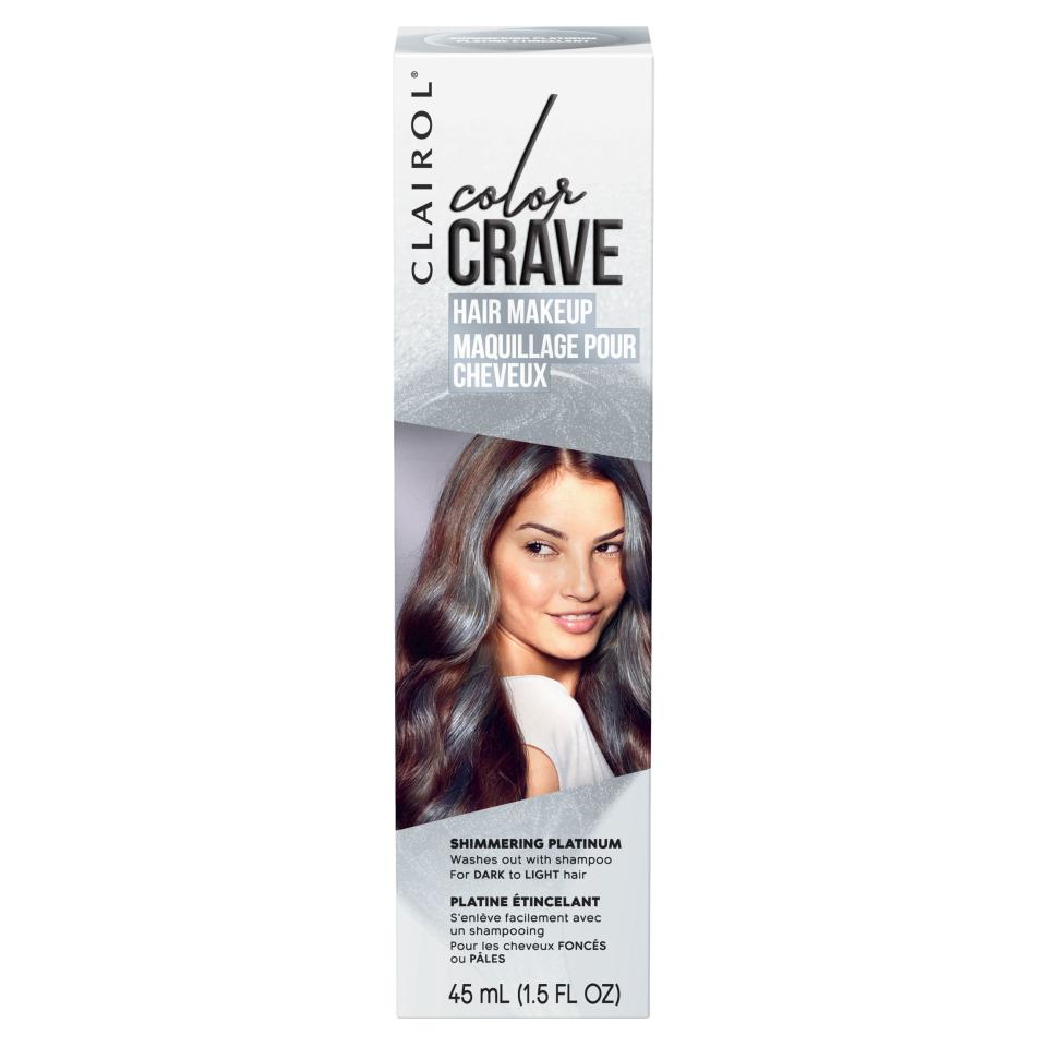 9) Color Crave Temporary Hair Color Makeup in Shimmering Platinum