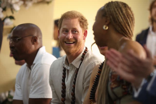 <p>KOLA SULAIMON/AFP via Getty</p> Prince Harry