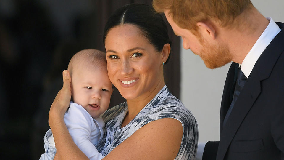 Prince Harry and Meghan Markle have offered a rare glimpse of their son Archie in their new Christmas card. Photo: Getty