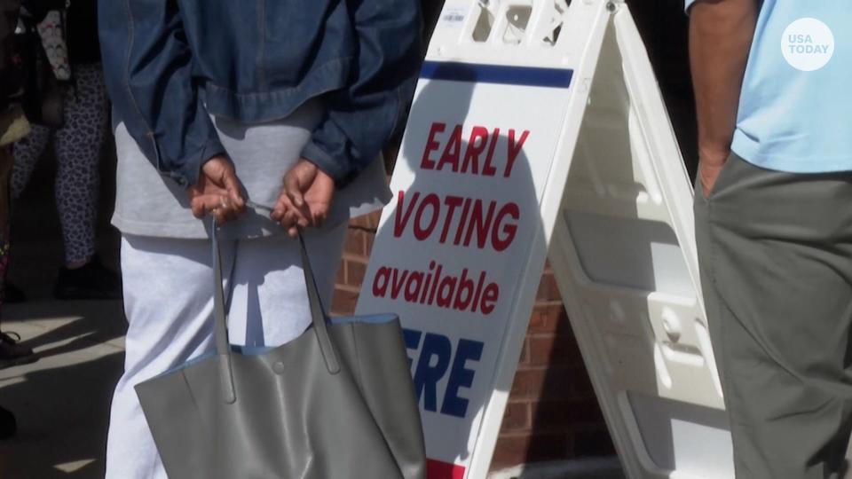 Early voting in Georgia in October 2022.