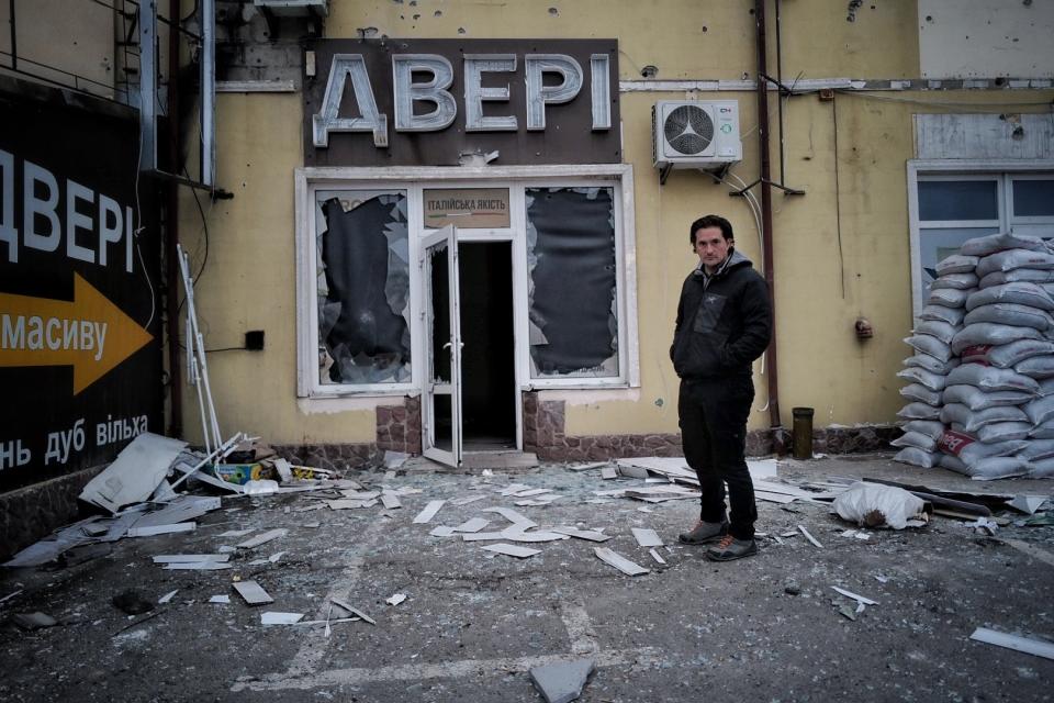 MP Johnny Mercer in Ukraine as he filmed a Channel 4 Dispatches programme (Channel 4/PA)