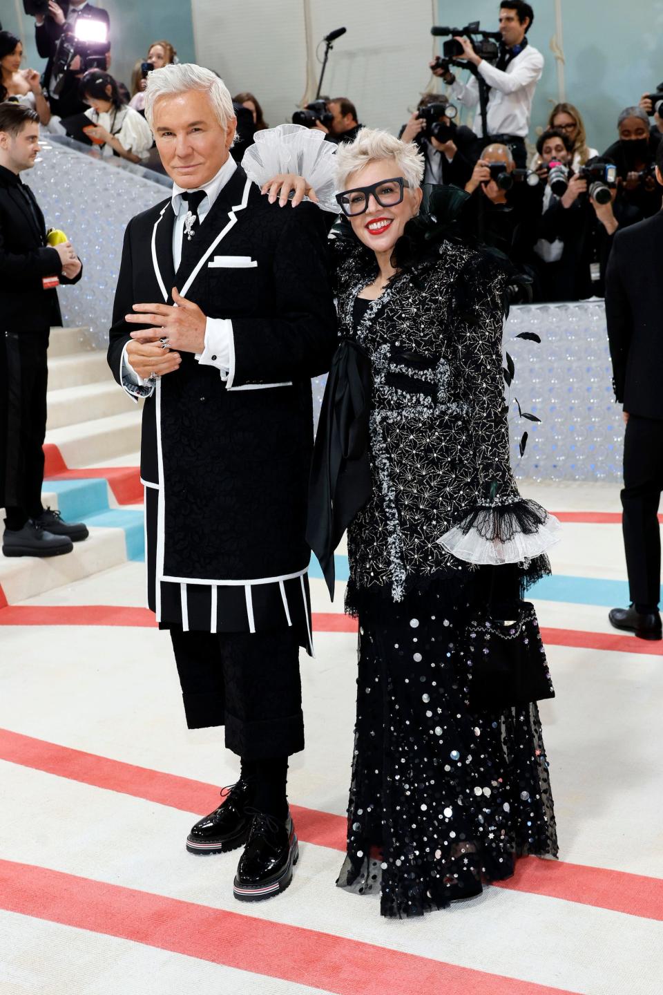 Baz Luhrmann and Catherine Martin attend the 2023 Met Gala.