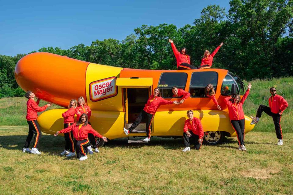 <p>Courtesy of Oscar Mayer</p> An Oscar Mayer Wienermobile.