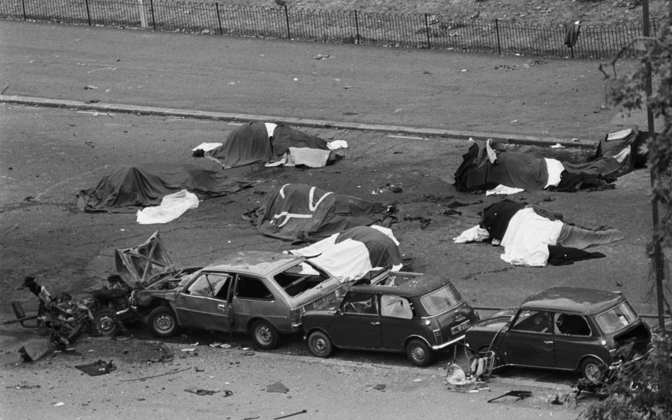 Four soldiers were killed and 31 people injured in the Hyde Park bombing of 1982 - PA