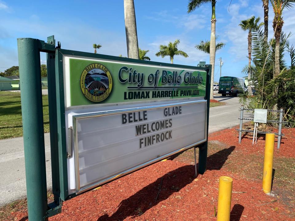 Finfrock, a Central Florida construction company, announced in early 2021 that it would bring more than 200 jobs to Belle Glade over the next 10 years. City officials and representatives of the community and the company gathered at the Lomax Harrelle Pavilion near Torry Island on Thursday, March 11, 2021, to celebrate what they hope is a new era in Belle Glade's economic development.